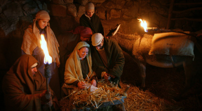 live nativity scene