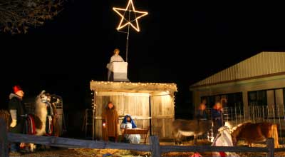 live nativity scene