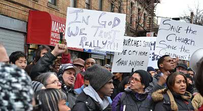 Bronx school rally