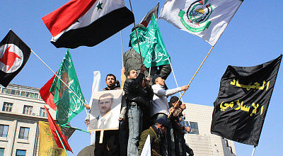 Hamas flags