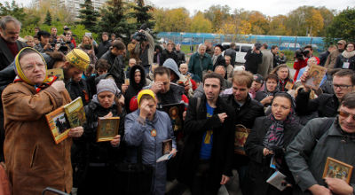 Russian Orthodox believers