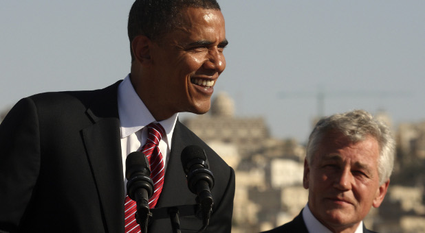 President Obama and Chuck Hagel