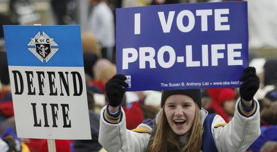 pro-life supporters at March for Life