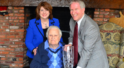 Randall and Kay O'Brien with Billy Graham