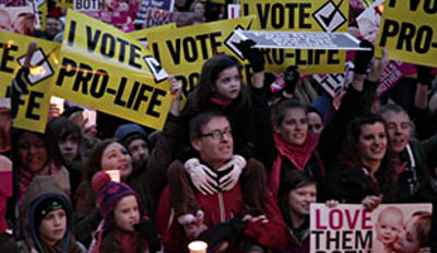 pro-life rally in Dublin