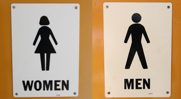 bathroom signs