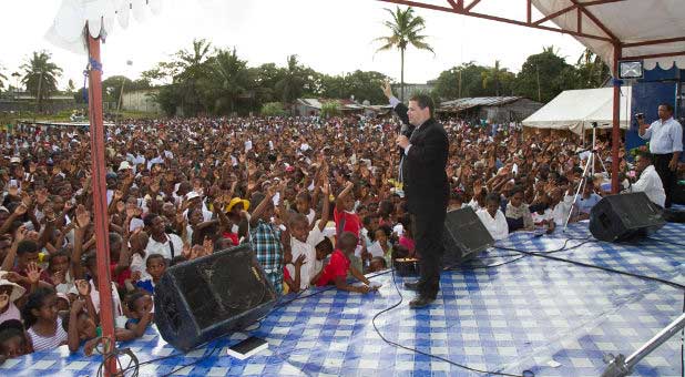 Daniel King at Sambava festival