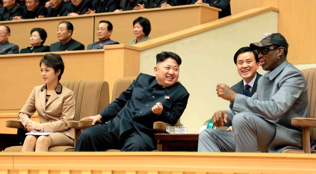 Kim Jong Un and Dennis Rodman