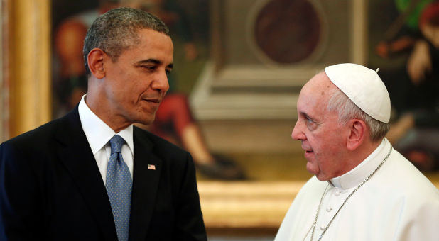 Barack Obama and Pope Francis