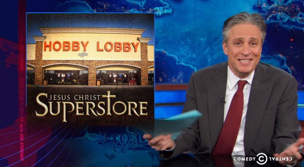 Jon Stewart’s Hobby Lobby Lies Reveal Antichrist Spirit