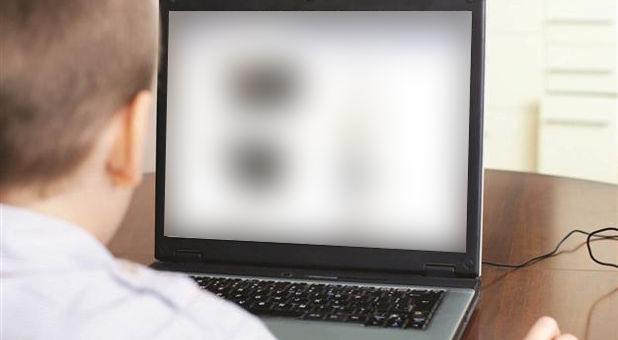 boy on computer