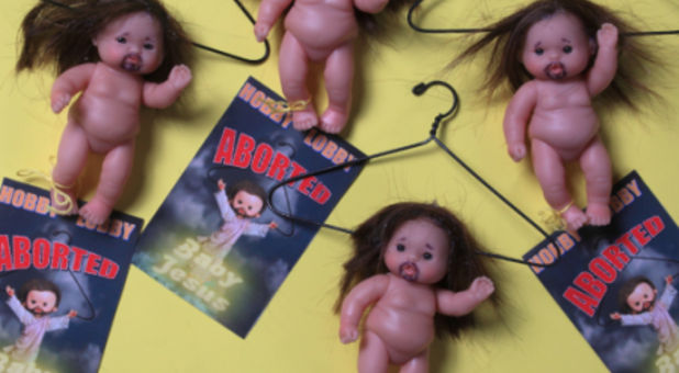 ‘Aborted Baby Jesus Dolls’ Cross the Pro-Life Line