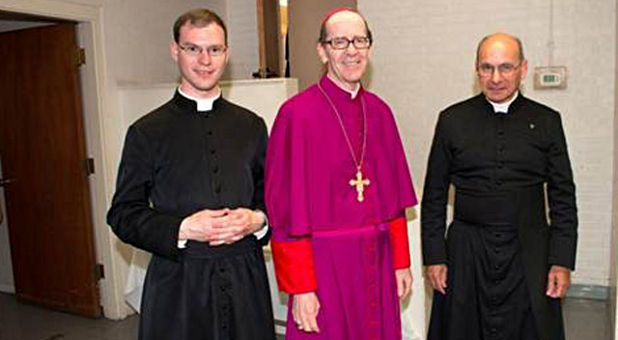 Rev. Kenneth Walker, Bishop Thomas Olmsted, Rev. Joseph Terra