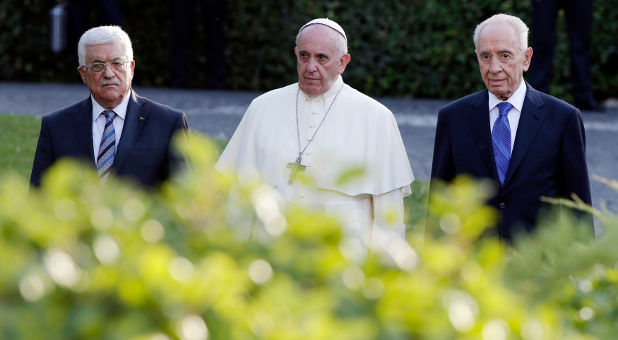 Mahmoud Abbas, Pope Francis, Shimon Peres