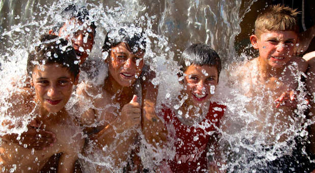 Yazidi boys