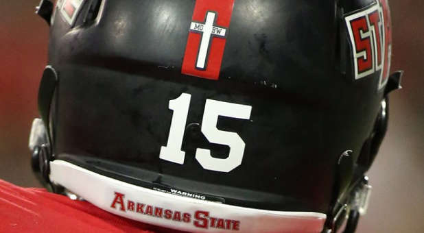 Arkansas State helmet