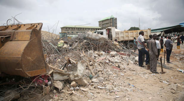 Synagogue Church of All Nations collapsed guesthouse