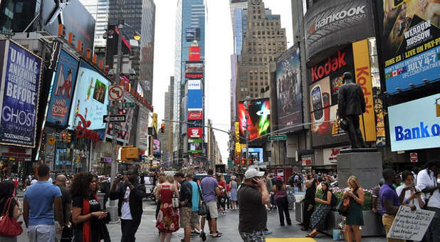 Busy Times Square, New York City