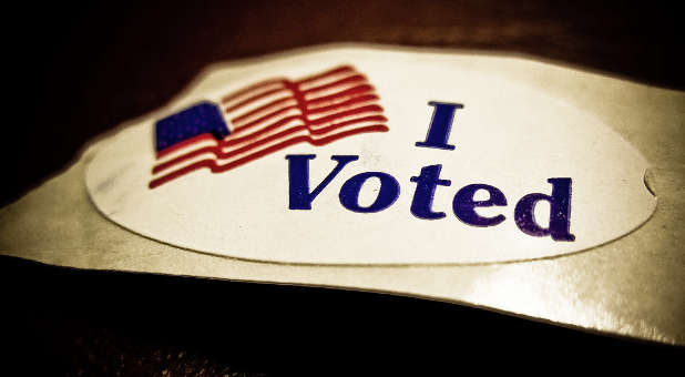 'I Voted' sticker