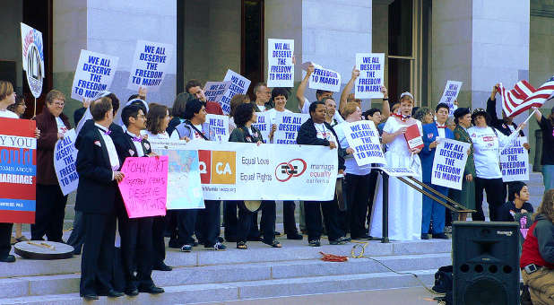 gay marriage rally