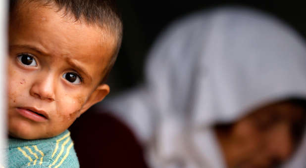 Kurdish refugee from Kobani