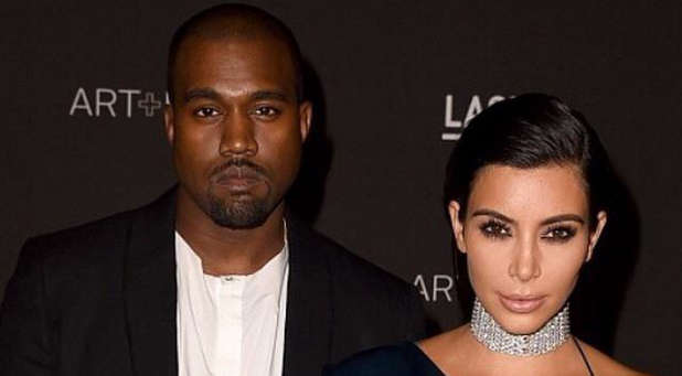 Kanye West and Kim Kardashian