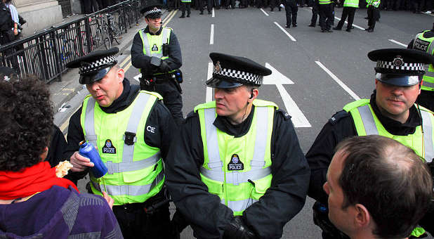 London police officers