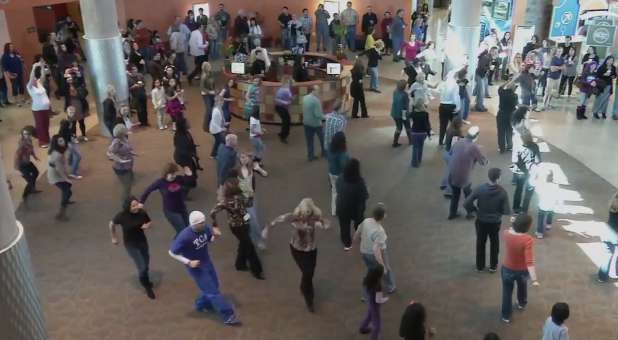 Church flash mob