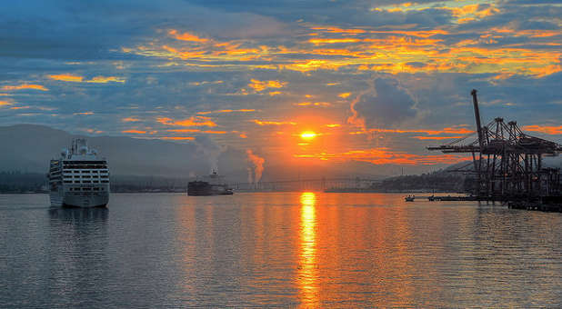 Sunrise on the water