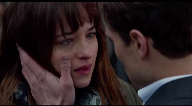 Dakota Johnson and Jamie Dornan in 'Fifty Shades of Grey.'