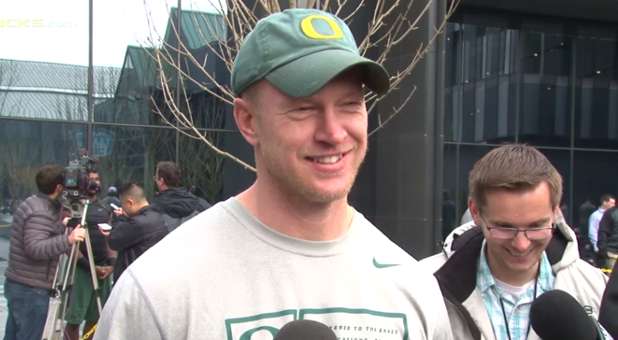 Oregon Offensive Coordinator and Quarterbacks Coach Scott Frost