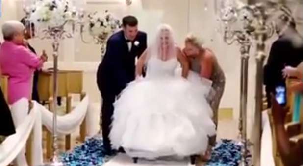 WATCH: Paralyzed Bride Takes Miracle Walk Down the Aisle