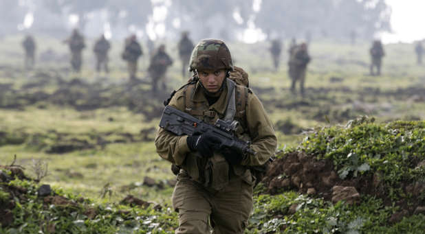 Israeli soldier in Golan Heights