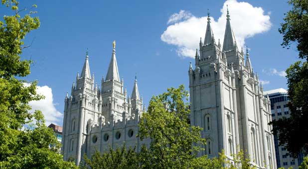 Mormon Temple in Salt Lake City, Utah