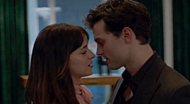 Dakota Johnson and Jamie Dornan star as Anastasia Steele and Christian Grey, respectively, in the upcoming