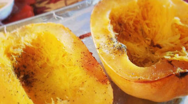 Substituting spaghetti squash for pasta will help lower the impact of sugar on your body.