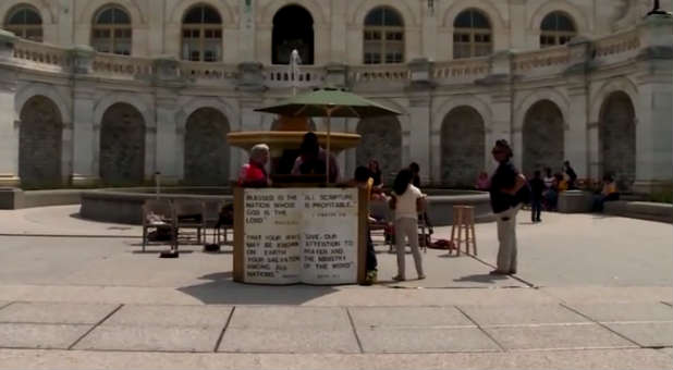 Christians participate in the DC Bible Reading Marathon.