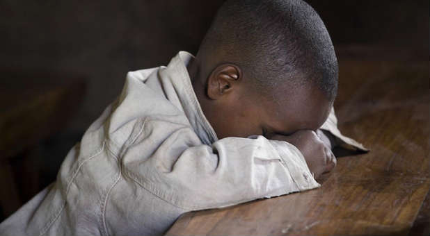 Boy praying