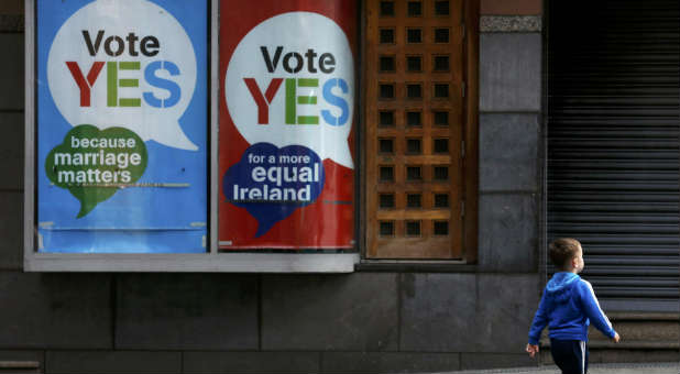 Posters supporting gay marriage in Ireland