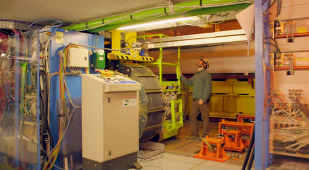 The Large Hadron Collider in CERN.