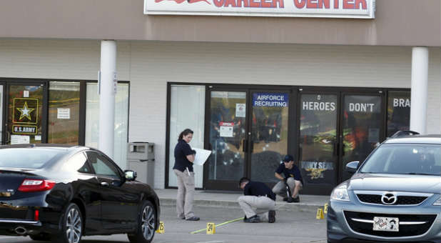 The Armed Forces center in Chattanooga that was attacked by a lone gunman.