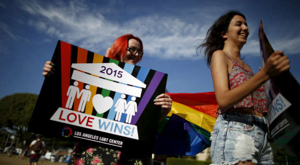 Love wins sign