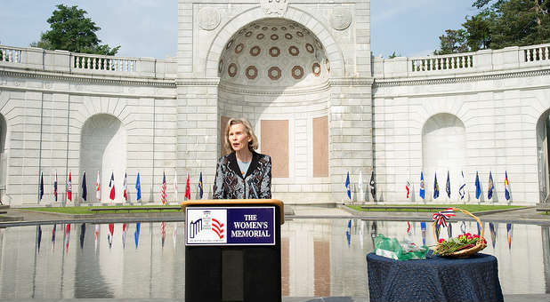 Lois Capps delivering a speech