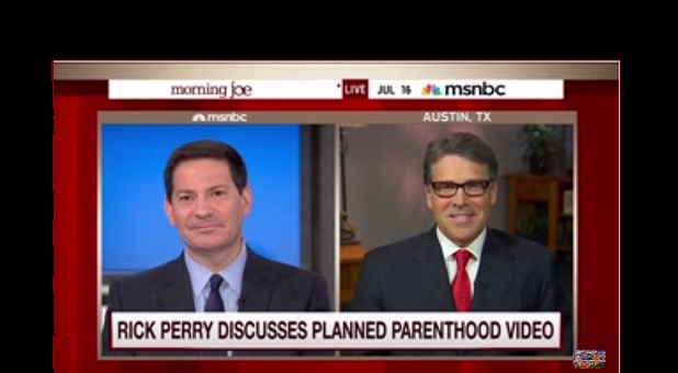 Rick Perry Shows How to Turn a Loaded Question Back on the Liberal Media (Video)