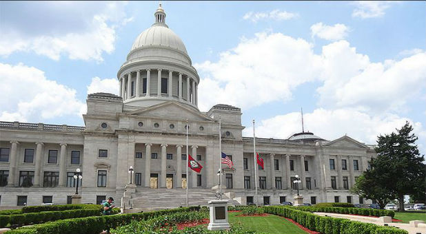 The Arkansas state capitol was the first to fly the Appeal to Heaven flag. Now, a revival is breaking out across the state.