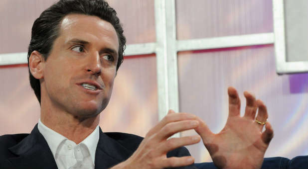 California Lt. Gov. Gavin Newsom wants to restrict gun control.