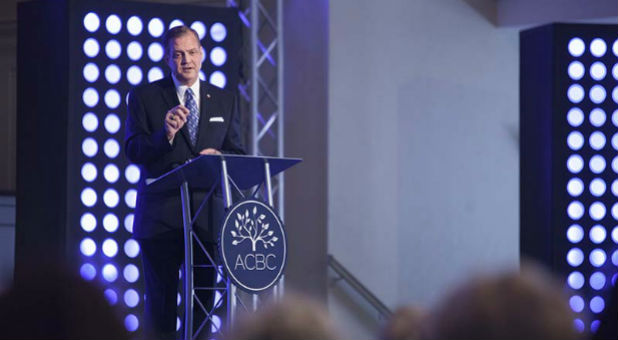 Albert Mohler, president of the Southern Baptist Theological Seminary, speaks during the 2015 Association of Certified Biblical Counselors Conference.