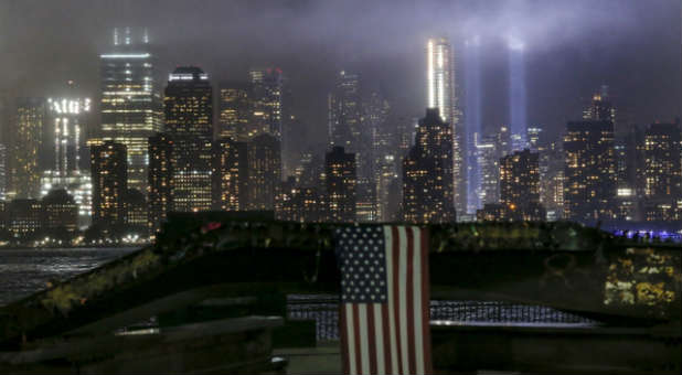 A 9/11 tribute in New York City.