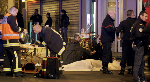 The aftermath of shootings and explosions in Paris.