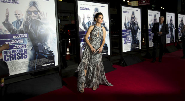 Sandra Bullock at the premiere of 'Our Brand Is Crisis.'